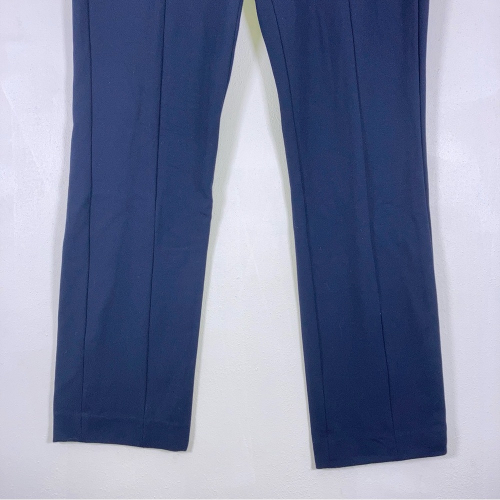 Vince Stovepipe Cropped Pants Navy Trouser Pleated Ankle  Size 10 Coastal Womens - Picture 3 of 15
